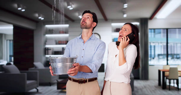 Water damage restoration process in CO